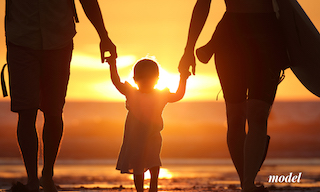 Family of Models View Sunset