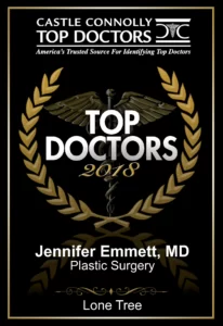 Castle connolly top doctors award   jennifer emmett md Plastic surgery 2018